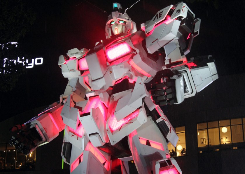 Life-size Gundam in Tokyo