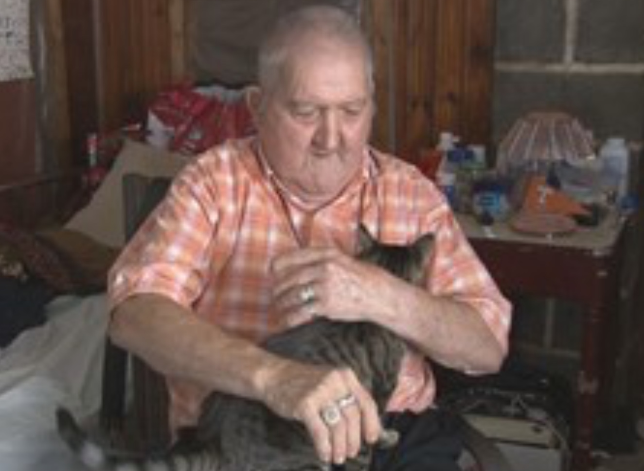 Jimmie Nelson and Shelly the Cat