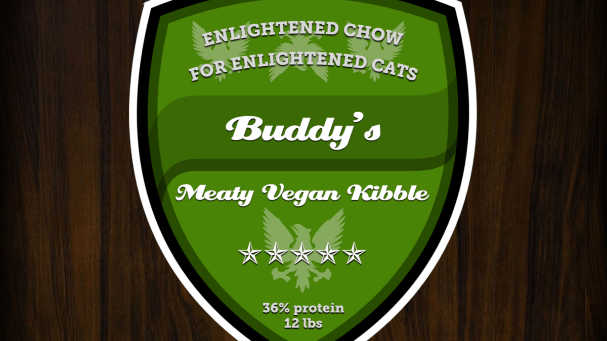 Introducing Buddy’s Old Fashioned Meat-based Vegan Cat&nbsp;Food!