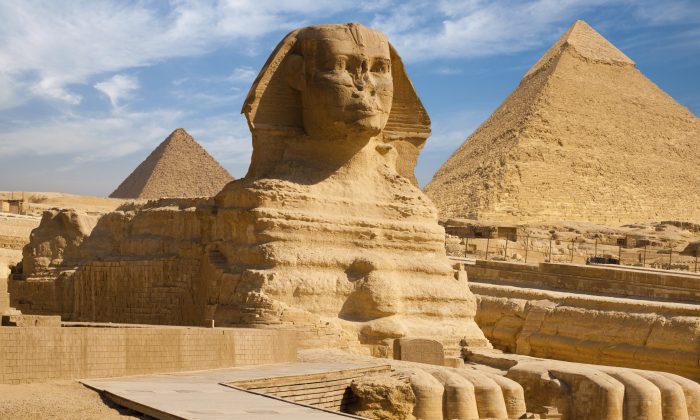 The Great Sphinx and Pyramids of Giza