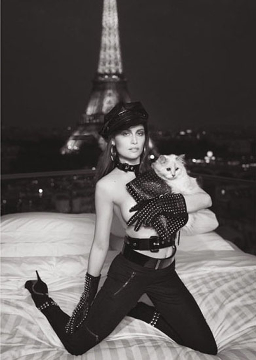 Laetitia Casta and Choupette