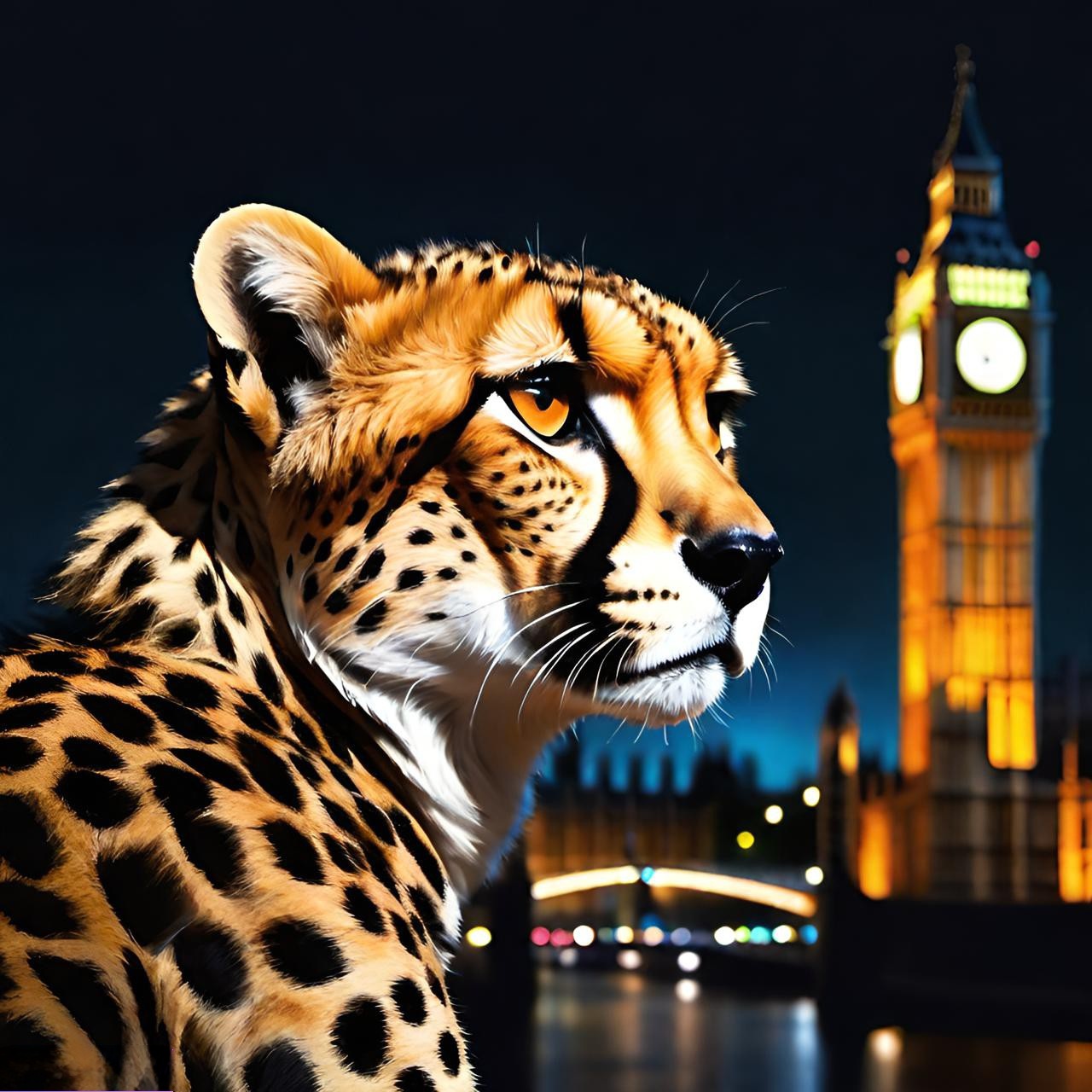Cheetah in London