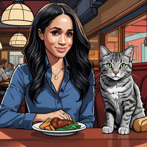 Buddy and Meghan Markle