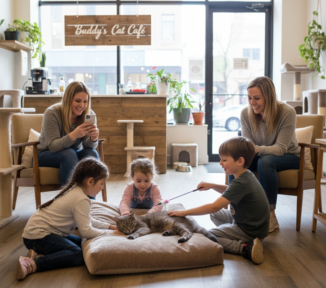 Buddy’s Cat Café Celebrates 2 Years Of Offering Customers The Chance To Lavish Affection And Treats On&nbsp;Buddy